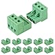 ALAMSCN 10 Sets 3 Pin Steckbare Klemmen 5.08mm Teilung PCB Mount Screw Klemmenblock PCB Schraubklemme Steckdosen-Panel-Montage zum Selbermachen