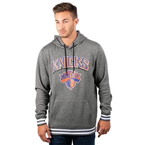 Ultra Game mens Focused Pullover Fleece Hoodie for Men sports fan sweatshirts, Heather Gray, Medium US