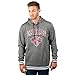 NBA New York Knicks Men's Fleece Hoodie Pullover Sweatshirt Rib Stripe, Medium, Charcoal
