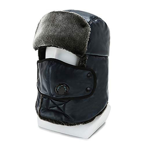 MOZX Winter Strickmütze, Winddicht Warm Wintermütze Mit Nackenschutz, Damen Wintermütze Slouch Beanie Winter Mütze, Winter Beanie-Mütze Für Damen Herren Cover