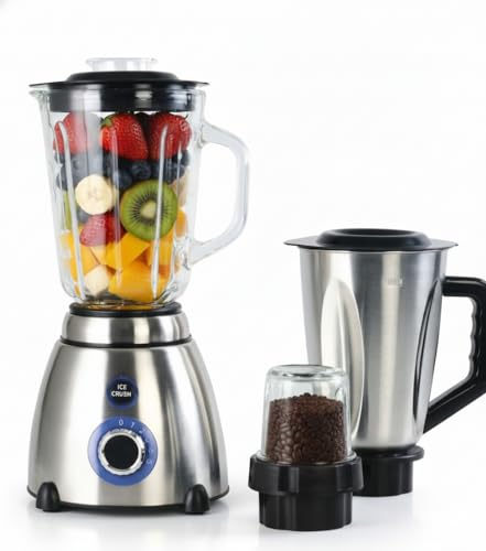 Batidora de vaso 3x1 800W Vaso de vidrio