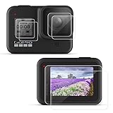 YSTFLY Screen Protector for GoPro Hero 8 Black Upgraded Tempered Glass Screen Protector Film Accessories (2 Pack / 6Pcs)