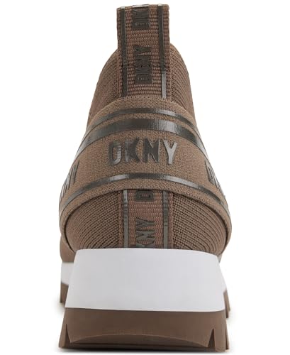 Image of DKNY Women's Abbi Knit Slip on Sneaker with Logo