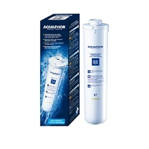 AQUAPHOR Ersatzfilter für Wasserfilter-System Crystal Eco, Eco H I Aktivkohle-Filter K7 antibakteriell I Filtert Schwermetalle, Eisen, Chlor, Mikroorganismen I mit Silber Ionen & AQUALEN Technologie