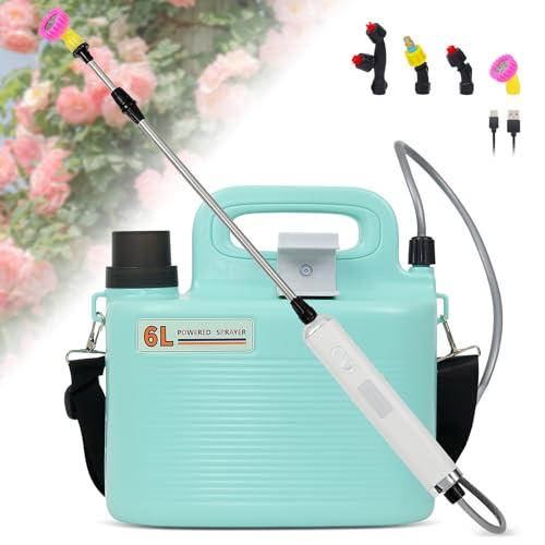 Battery Powered Sprayer 1.6 Gallon, 7.4V Electric...