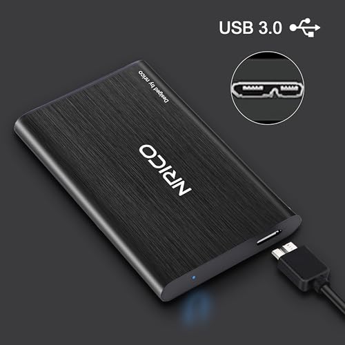 NRICO Ultra Slim 500GB Portable External Hard Drive USB3.0 HDD Storage Compatible for PC, Desktop, Laptop,Mac,PS4, Xbox one (Black, 500, GB) - Image 6