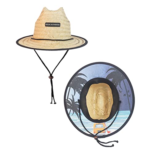 Chapéu de Palha Kids Infantil Criança Beach Surf de Praia Saída Sol Verão Piscina Unissex Aba Larga