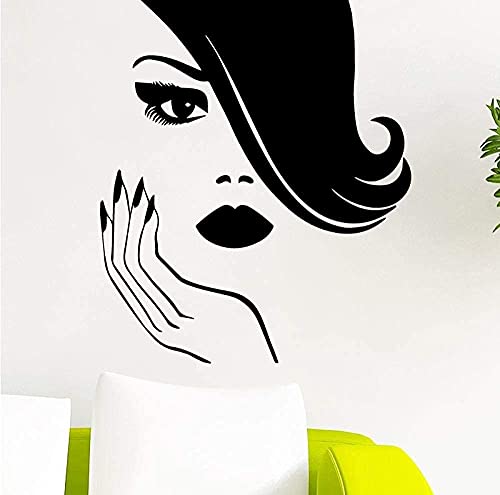 Adhesivos de pared en blanco y negro como se muestra, añaden ambiente a tu casa, se pueden utilizar para decorar la sala de estar, el comedor y el dormitorio, 58 x 69 cm