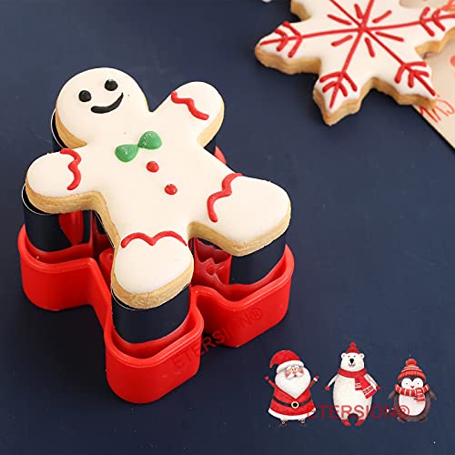 Etersion Gingerbread Cookie Cutters 5 Pieces 5 Sizes 1 Inch To 4.9 Inch Gingerbread Man Cookie Cutter thumb #5