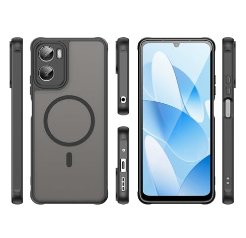 Image of Compatible with Motorola Moto G06 Power Case Cover,Compatible with MagSafe,Anti-Fall,Compatible with Motorola Moto G06 XT2535-1 XT2535-2 XT2535-14 Cell Protective Phone Case Black