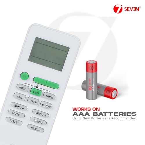Image of 7SEVEN Compatible with Carrier Air Conditioner Remote Control Model 242 Suitable for Split and Window 1 | 1.5 | 2 Ton AC - Match Remote Keys Exactly to Replicate Genuine Remote Function