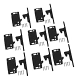 【What Will You Get】:You will receive 4 pairs of Black RV drawer latches and catches along with installation screws! With these latch locks, you can effectively protect your drawers. For specific product dimensions, please refer to the size chart on the left.