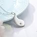 Collar Personalizado Yin Yang Taichi Colgante con 2 Nombres y 2 Piedras...