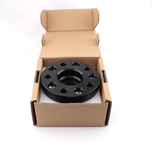 ZY WHEEL 5x4.5/5x114.3 Hubcentric Wheel Spacers 1'' Compatible for Honda Accord Civic CRV Element Integra Odyssey Acura CSX ILX TSX 64.1mm Bore 12x1.5 Studs Black 25mm 4pcs by ZY WHEEL - Used condition - Image 5