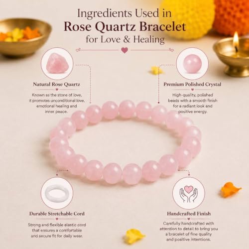 Image of Beaded Bracelet for Men & Women | Stretchable Handmade Prayer Meditation Yoga Wrist Bracelet | Stylish Everyday Wear | Free Size