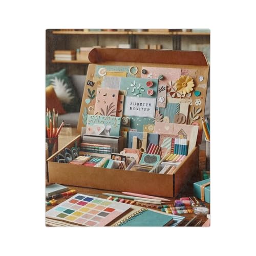 Cozy Velveteen Microfiber Blanket for DIY Stationery Subscription Enthusiasts