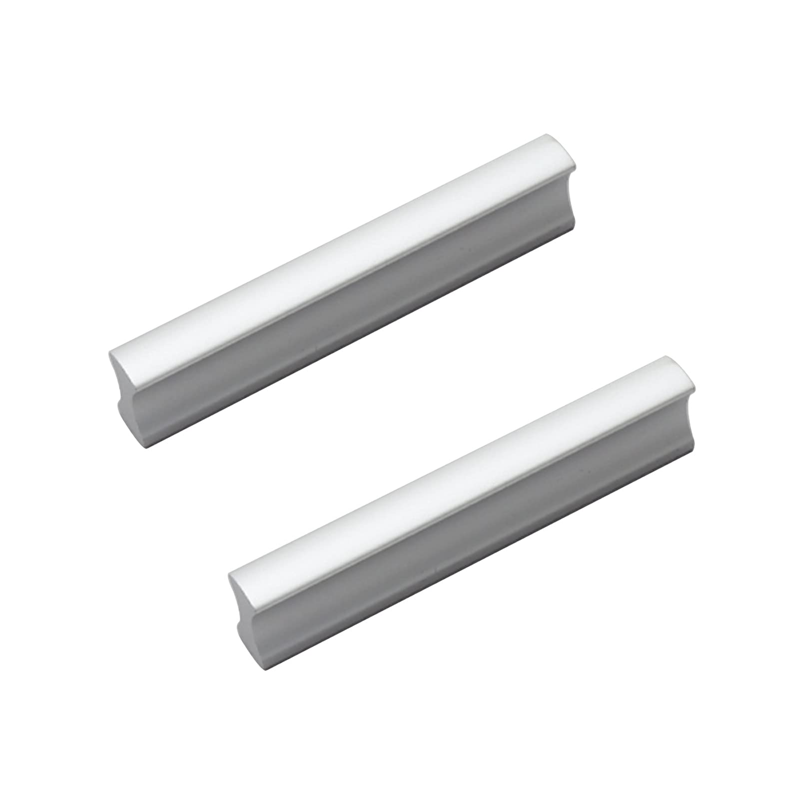 Jiajulashou123 Hidden Cabinet Handles 2 Pack Drawer Pull Kitchen Handles With Screws Aluminum Alloy Cupboard Pull Door Knobs Wardrobe Pulls For Drawer Bedroom Furniture Hardware (Hole Distance:64mm)