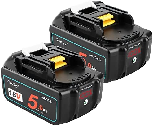 2Pack Power Elektro BL1850 5.0Ah 18v LXT Lithium -Ion Battery compatible with makita BL1830 BL1840 BL1850B BL1860 18v tools with LED indacter