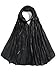Geyoga Women's Scarf Shawls and Wraps for Evening Dress Fashion Scarf for Halloween Bridesmaid Gifts(Black)
