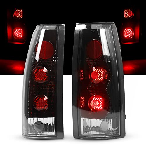Autowiki Led Taillights For 1988-1999 Chevy C/K 1500 2500 3500,1992-1999 Chevy Suburban/Gmc Yukon, Rear Lights Tail Lamps Assembly Clear Lens 1 Pair #TOP7