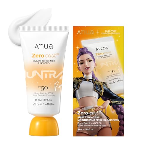 Anua SPF 50 Sunscreen 40% Off - Zero-Cast, Hyaluronic Acid
