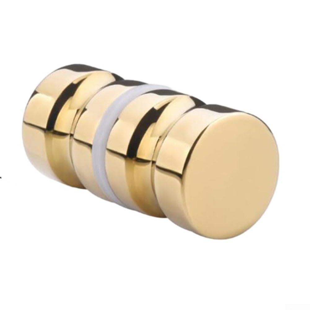 HOgardenME Zinc Alloy Bathroom Door Handle Knob, Single Groove, Chrome Plated