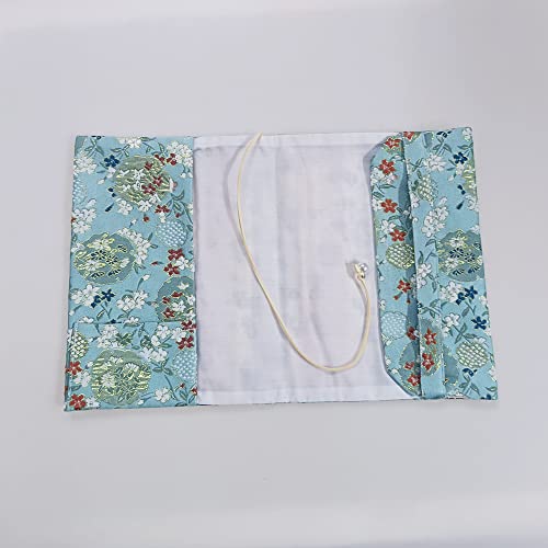 Pupuzao A5 Book Cover (Small Flowers ) Hard Book Sleeve Cover For Paperback,Journal,Diary,Novel,Washable Fabric,Fits Thickness Adjustable #TOP1