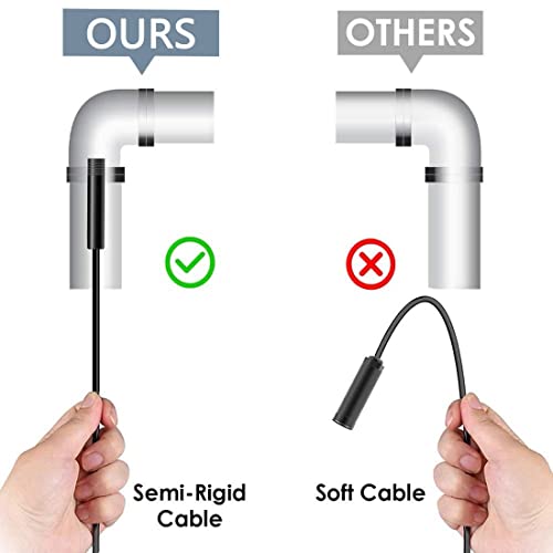 Borescopes 2.0MP WiFi industriële pijplijn autoreparatie-endoscoop, 4,9 mm endoscoopbesturing met twee lenzen, IP68… - Image 7