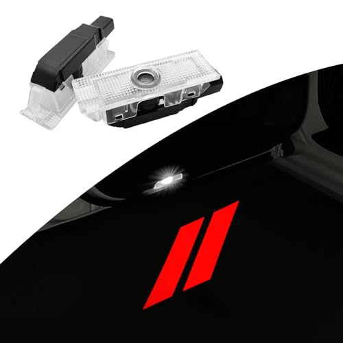 2PCS Non-Fading LED Door Logo Lights Car Accessories HD