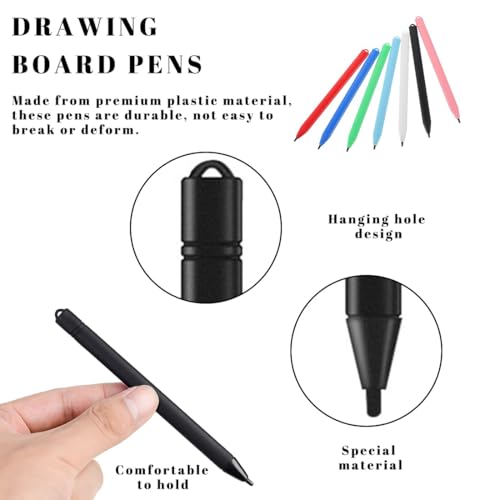 CATOR 7 Piezas Lápiz para Escritura LCD, Lápiz Óptico para Tableta de Escritura, Lápiz de Reemplazo para la Pizarra de Escritura LCD, Adecuado para Tabletas de Escritura LCD y Tabletas de Dibujo - imagen 2