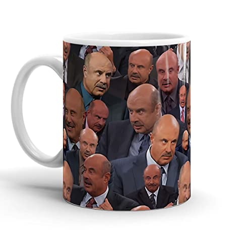 White Mugs Dr Tea Phil Birthday Pattern Cups Travel Ceramic
