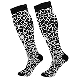 Ajuste cómodo: nuestros calcetines hasta la rodilla cuentan con un ajuste universal con excelente elasticidad, proporcionando una articulación óptima y apoyo muscular tanto para hombres como para mujeres. Los calcetines de compresión garantizan un ajuste cómodo y de apoyo, mejorando tu comodidad y rendimiento