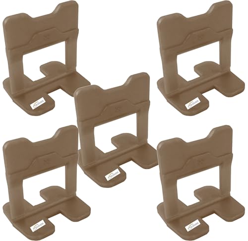 Sistema Di Livellamento Delle Piastrelle, 250 Pezzi 4mm Distanziatori per Piastrelle da Parete e Pavimento, Cunei Livellatori, Vari Spessori Disponibili (250 DISTANZIATORI, 4 MM)