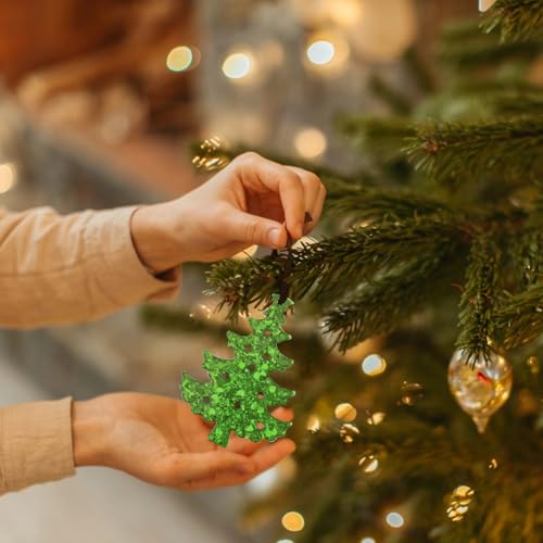 2 PCS Christmas Resin Molds Silicone,Christmas Ornaments Resin Molds for Epoxy Resin,12 Cavities Large Snowflake Ornaments Silicone Molds for DIY Christmas Tree Pendant Keychain Xmas Gift Home Decor by FMOYSIEN - Image 6