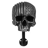 Super SMALL Tiny Motorcycle Helmet Rack Wall Mounted Epic but Tiny Design (Terminator Skull)