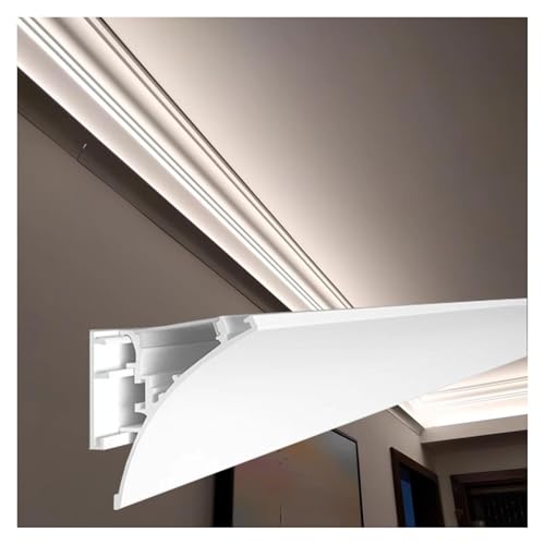 DXYOYONGMZ LED Channel, LED Aluminum Channel, Led Strip Light Channel Track, Bedroom/Theater/Rv Aluminum Skirting Profile for Indirect Lighting(2.8m(9ft))