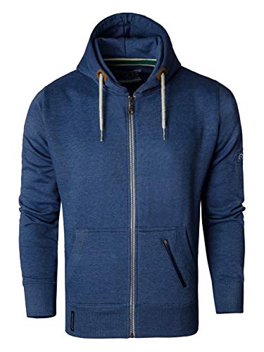Preisvergleich Produktbild FULL TIME SPORTS Full Zip Hoodie - Medium, Blau Mel