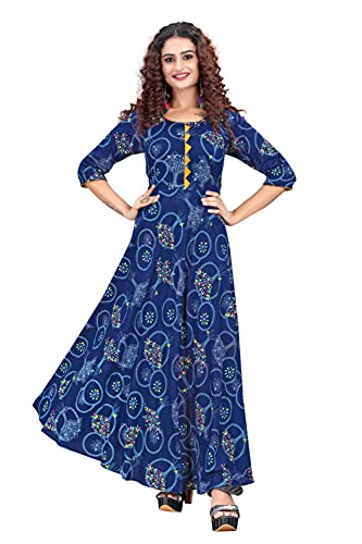 Image of M-FASHION Women's Rayon Regular Kurti
