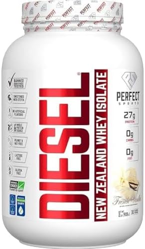 PERFECT SPORTS Diesel New Zealand Whey Isolate, French Vanilla, 2...