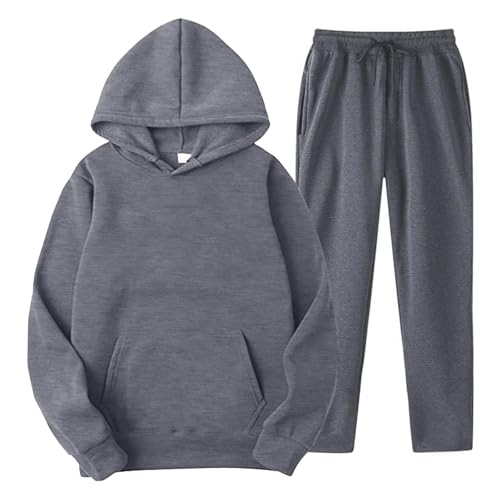 Suéter capucha con pantalones borlas que ofrece abrigo versátil moderno