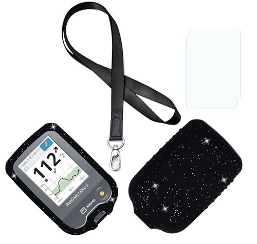 �v���~�A���~�b�N�X�J���[�V���R���P�[�X(�������[�h+TPU�X�N���[���v���e�N�^�[)Freestyle Libre 3&Freestyle Libre 2�p(�O���b�^�[/�u���b�N)