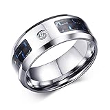 ✨Material✨ Nuestro anillo está hecho de Acero inoxidablede alta calidad, resistente y duradero, no es fácil de romper y cómodo de llevar.