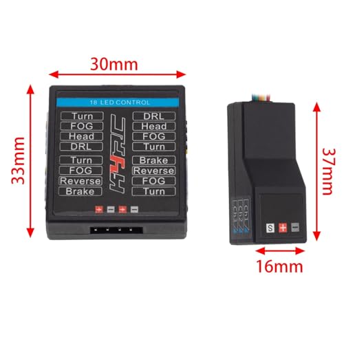 Kit de luces para coche RC 1/8 y 1/10 con lámpara delantera e intermitentes para HSP HPI 7