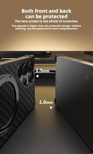 Coque Samsung S26 Ultra 5G bumper métal antichoc avec support noir