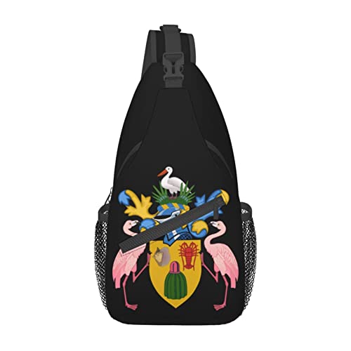 Mochila tipo bandolera unisex negra de LIUHUALLHH miniatura 2