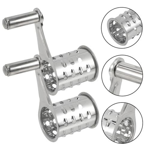 Rallador de Queso Manual Giratorio Acero Inoxidable 2pzs miniatura 5