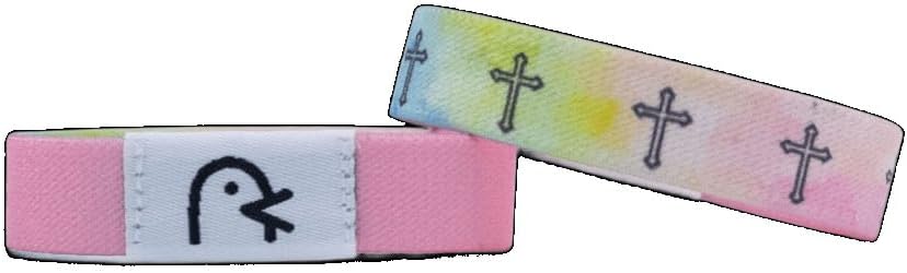 LICOME 2Pcs Daily Bible Verse Bracelet Scan with NFC, Wearable Bible Bracelet Christian Scripture Bracelets Catholic Inspirational Religious Faith Gifts