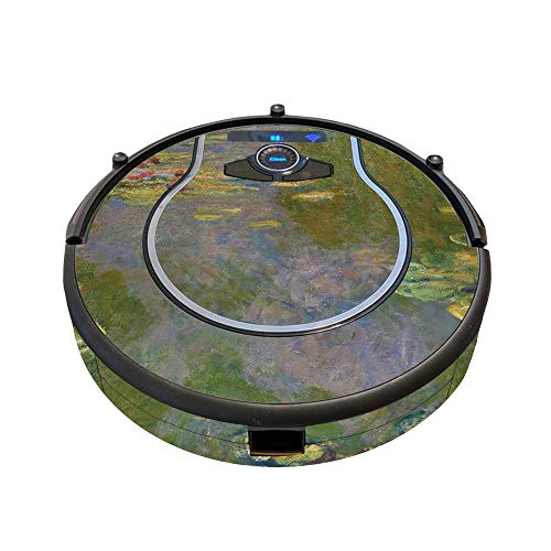 Image of MightySkins Skin Compatible with Shark Ion Robot 750 Vacuum Minimal Coverage - Water Lilies | Protective, Durable, and Unique Vinyl wrap Cover | Easy to Apply, Remove | Made in The USA