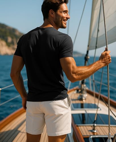 Andrew Scott Executive Soft V Neck Color T Shirts |Premium Fabric Modern Fit Sport Tops | Multi Colors & Packs3