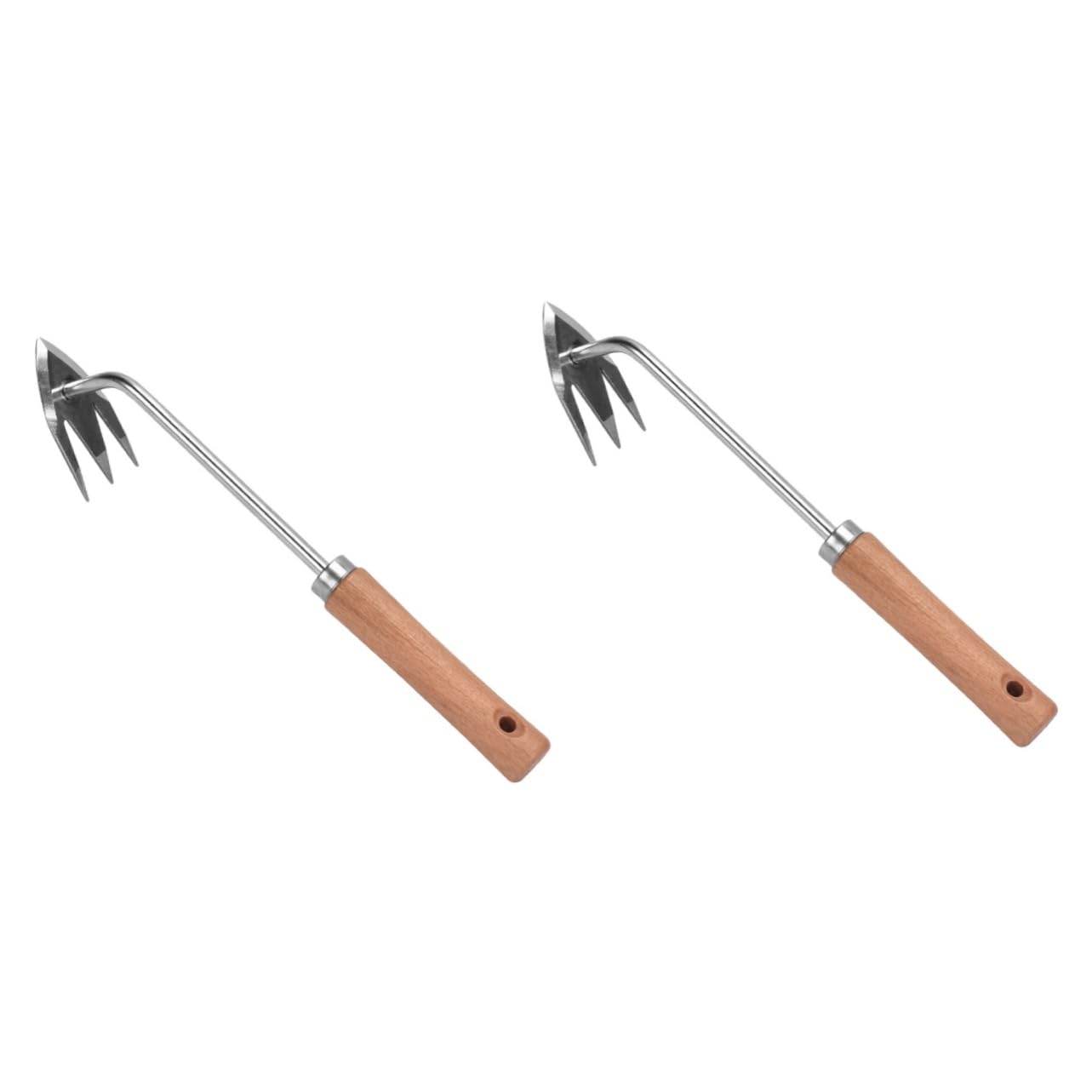 YARNOW 2pezzi Attrezzo Manuale per Rimozione Erbacce Legno e Strumento Multi Funzione Ergonomico per Giardinaggio Estirpatore per Radici e Diserbo